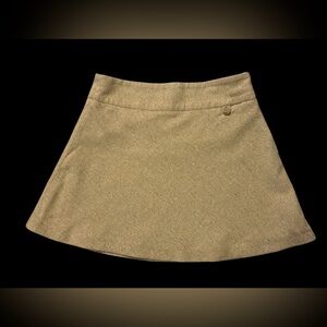 GAP Wool Blend Muni Skirt in Heathered Beige. Cute preppy wool skirt size 8